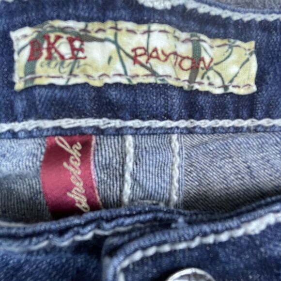 BKE Buckle Jeans Womens 30 Payton Straight Cropped Contrast Stitch - Picture 8 of 10